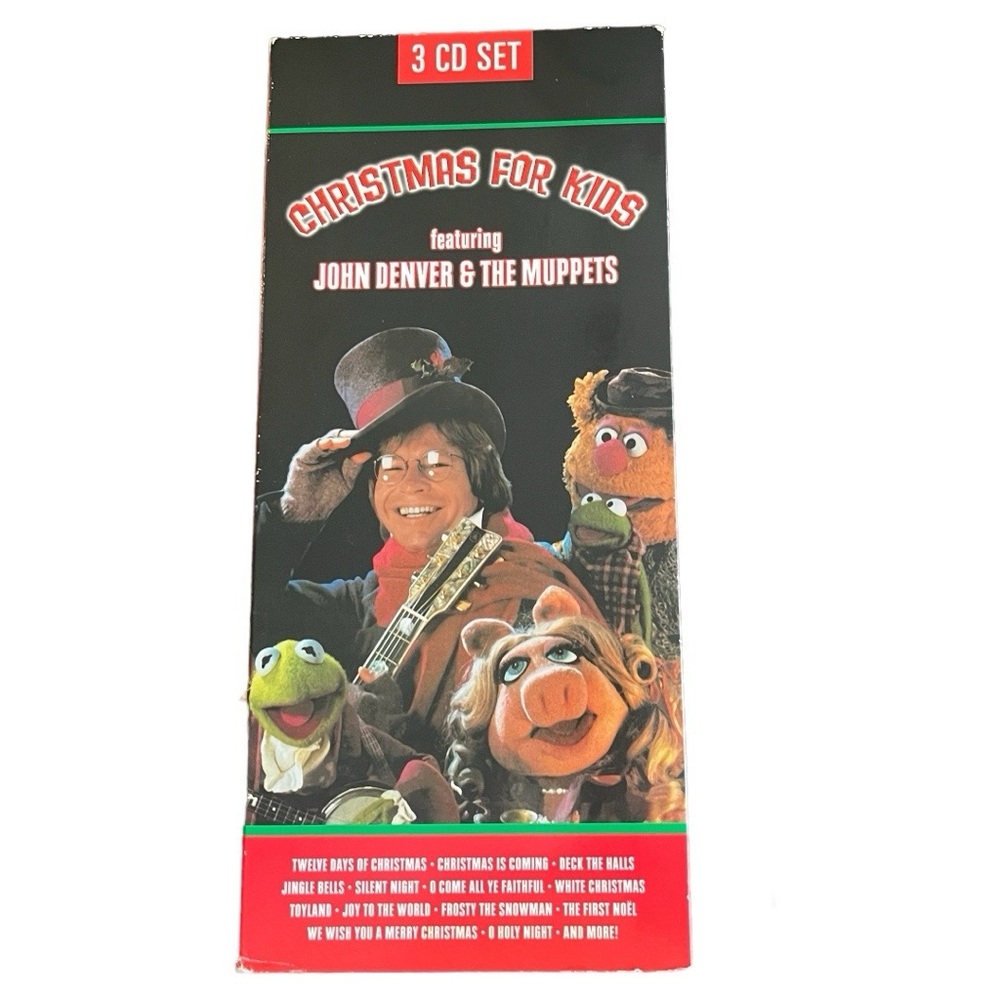 Muppets Christmas For Kids CD Set Jim Henson Kermit Miss Piggy Baby Lull…